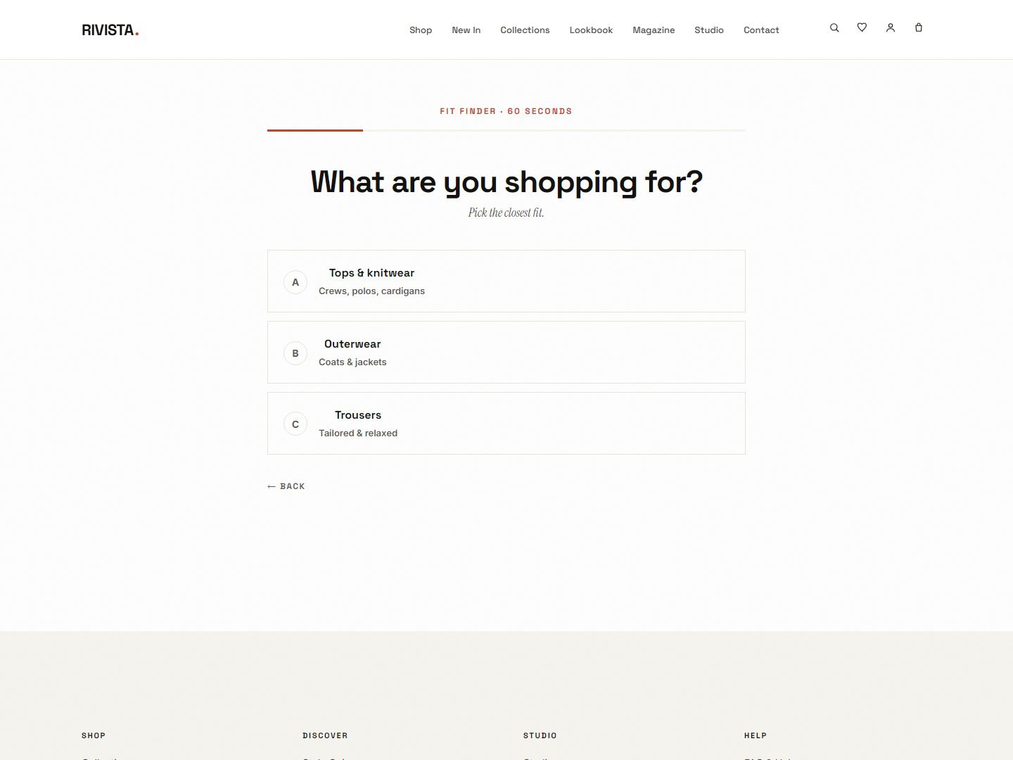 Fit finder