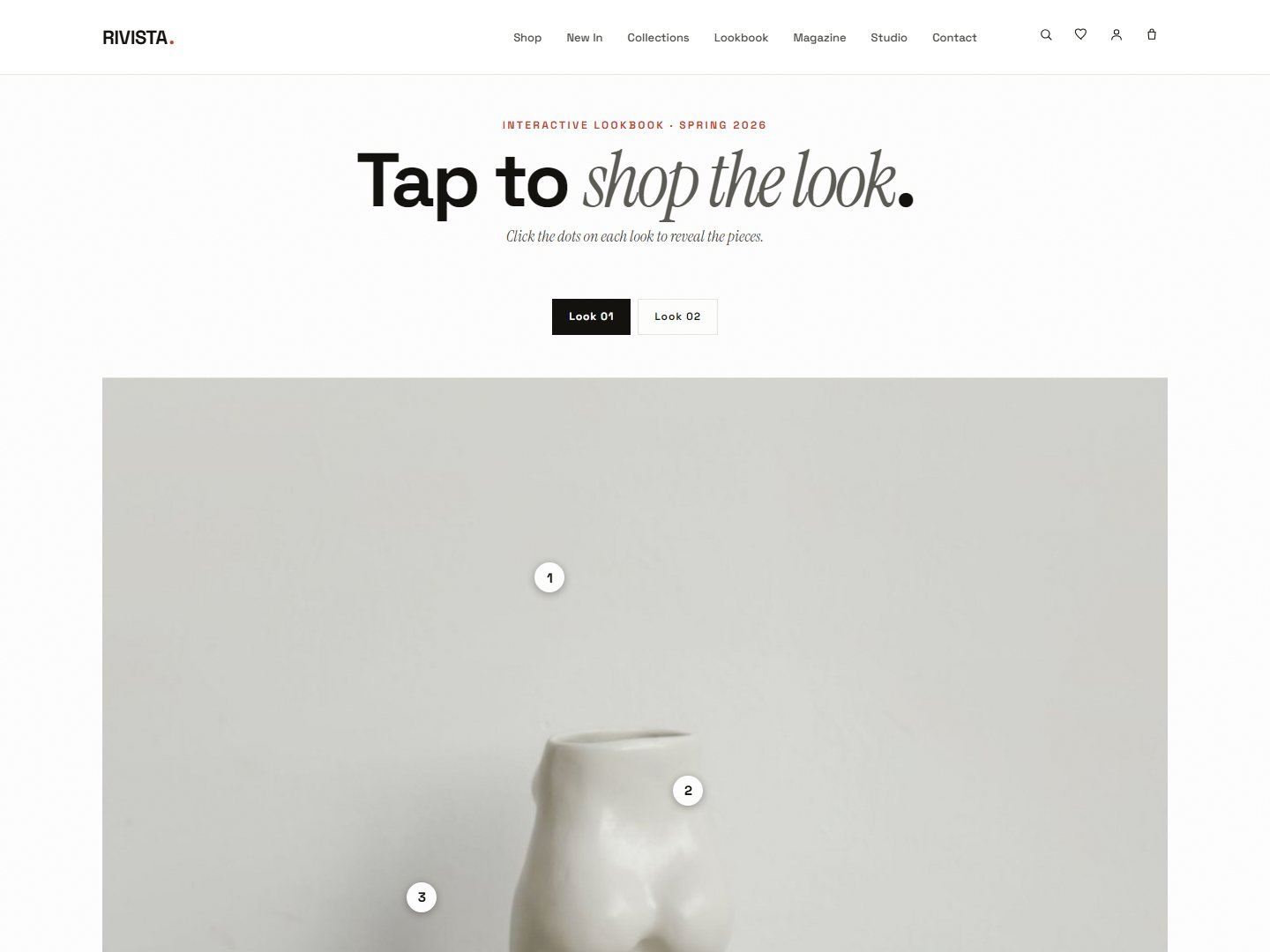 Interactive lookbook