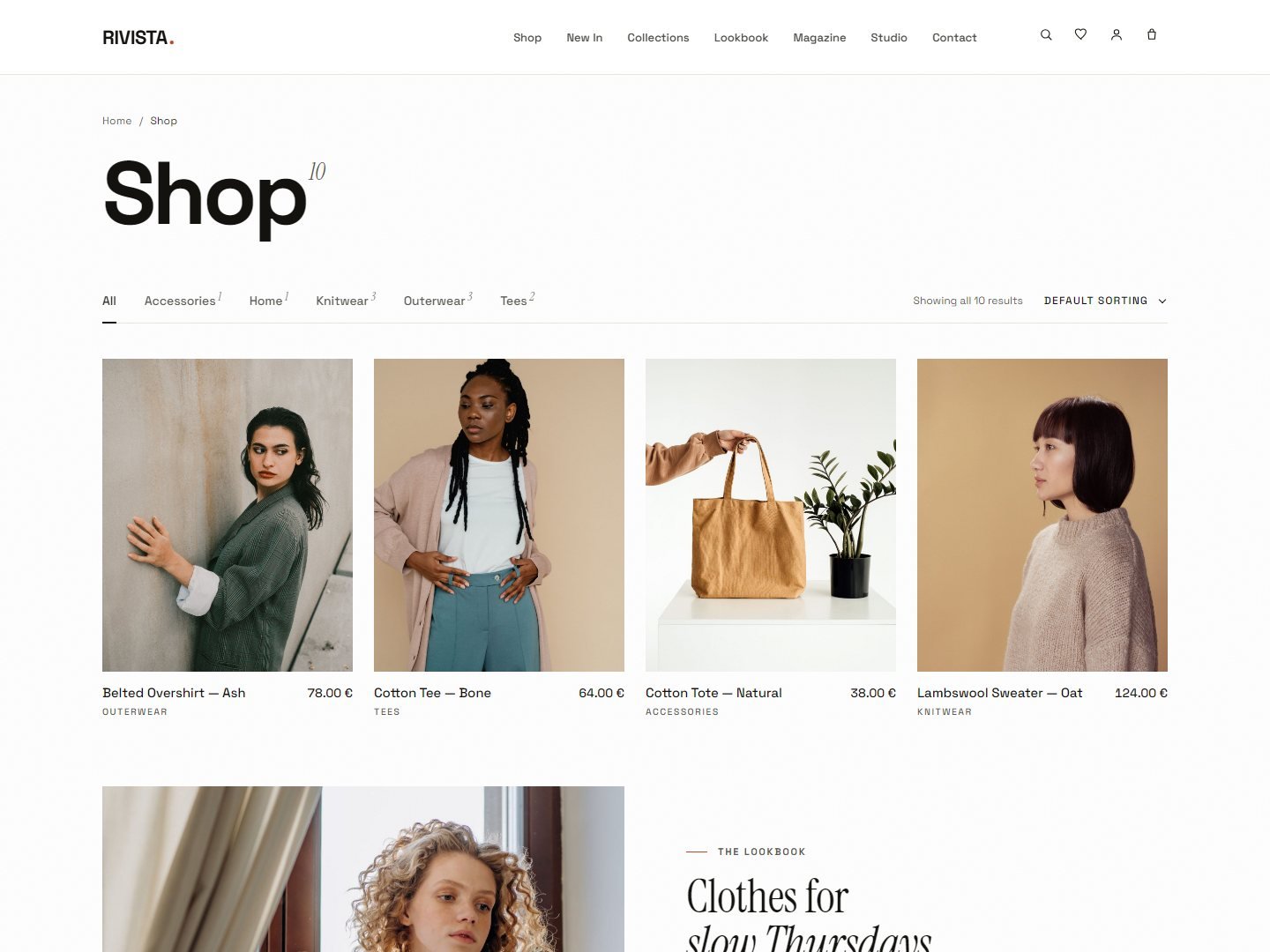 Shop — grid